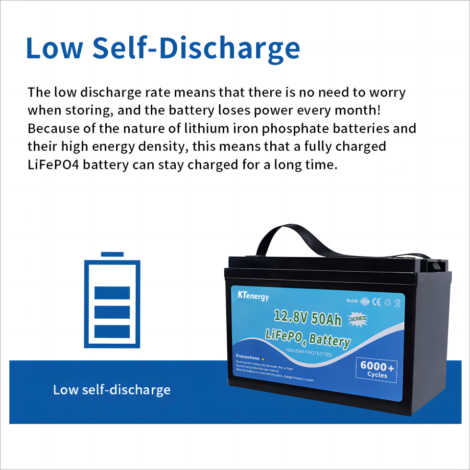 KTenergy Rechargeable Long Life Deep Cycle 12VLiFePO4 Lithium Ion Battery Pack with BMS and Self-heating for Home Energy Storage