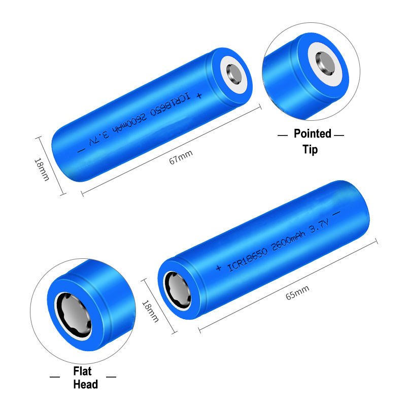 lithium cell 18650 3.7V 2000mAh 2600mAh 3000mAh 3500mAh li ion rechargeable battery for 48V 52V Electric Bicycles/Scooters