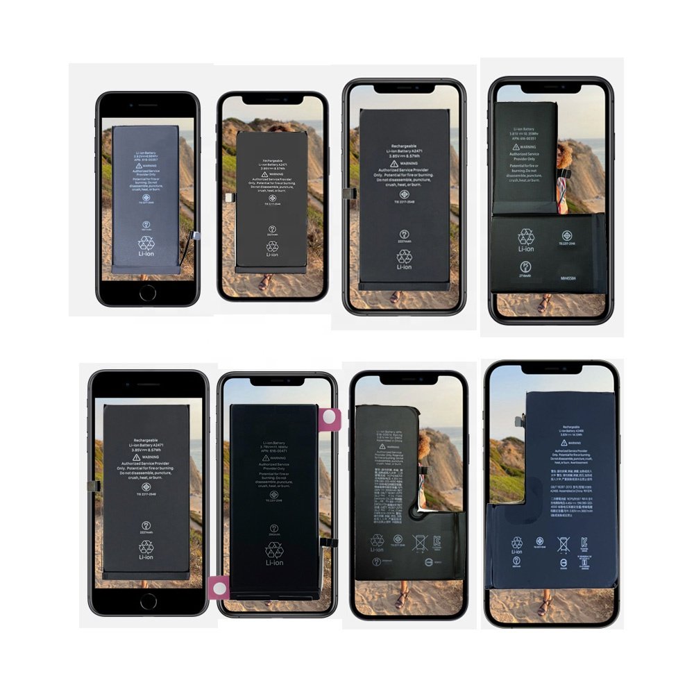 For iPhone mobile phone battery batterie replacement no pop-up window 100% health for iPhone 16 15 14 13 12 11 pro x xs xr 8 7 6