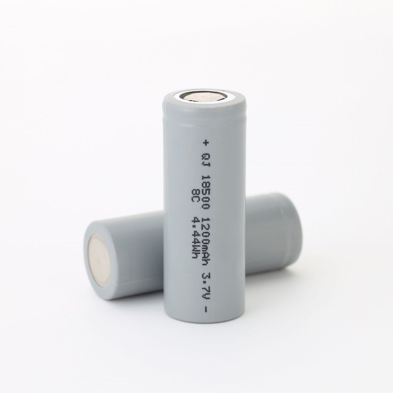 Wholesale High Rate 18500 3.7V 1200mAh 8C Recycle Storage Rechargeable Cylindrical Digital Lithium Li Batteries Battery Cells
