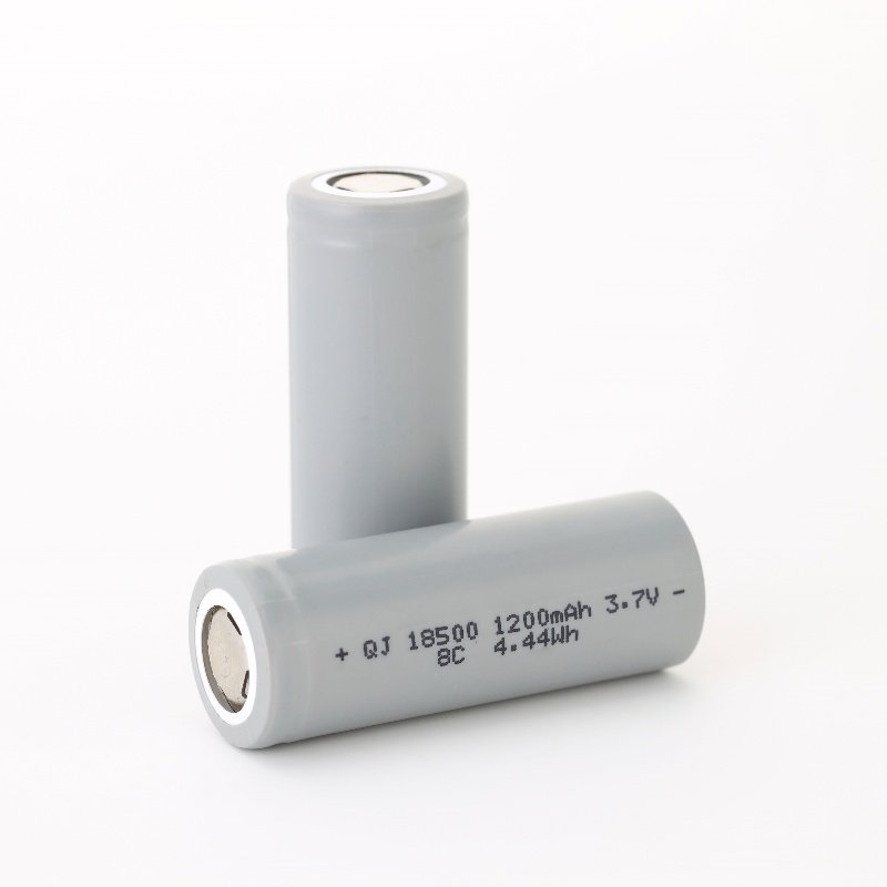 Wholesale High Rate 18500 3.7V 1200mAh 8C Recycle Storage Rechargeable Cylindrical Digital Lithium Li Batteries Battery Cells