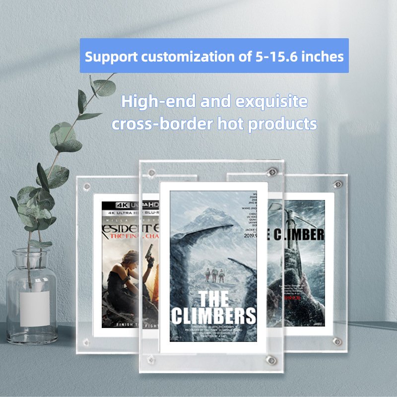 5 Inch 7 Inch 10.1 Inch Acrylic Digital Video Photo Frame Stylish Display for Your Memories