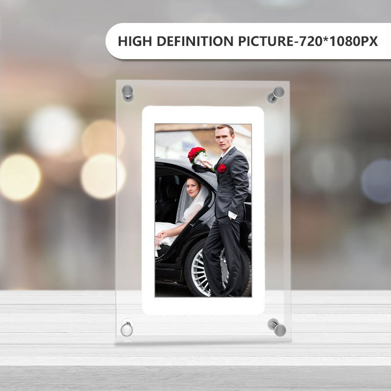 5 Inch 7 Inch 10.1 Inch Acrylic Digital Video Photo Frame Stylish Display for Your Memories