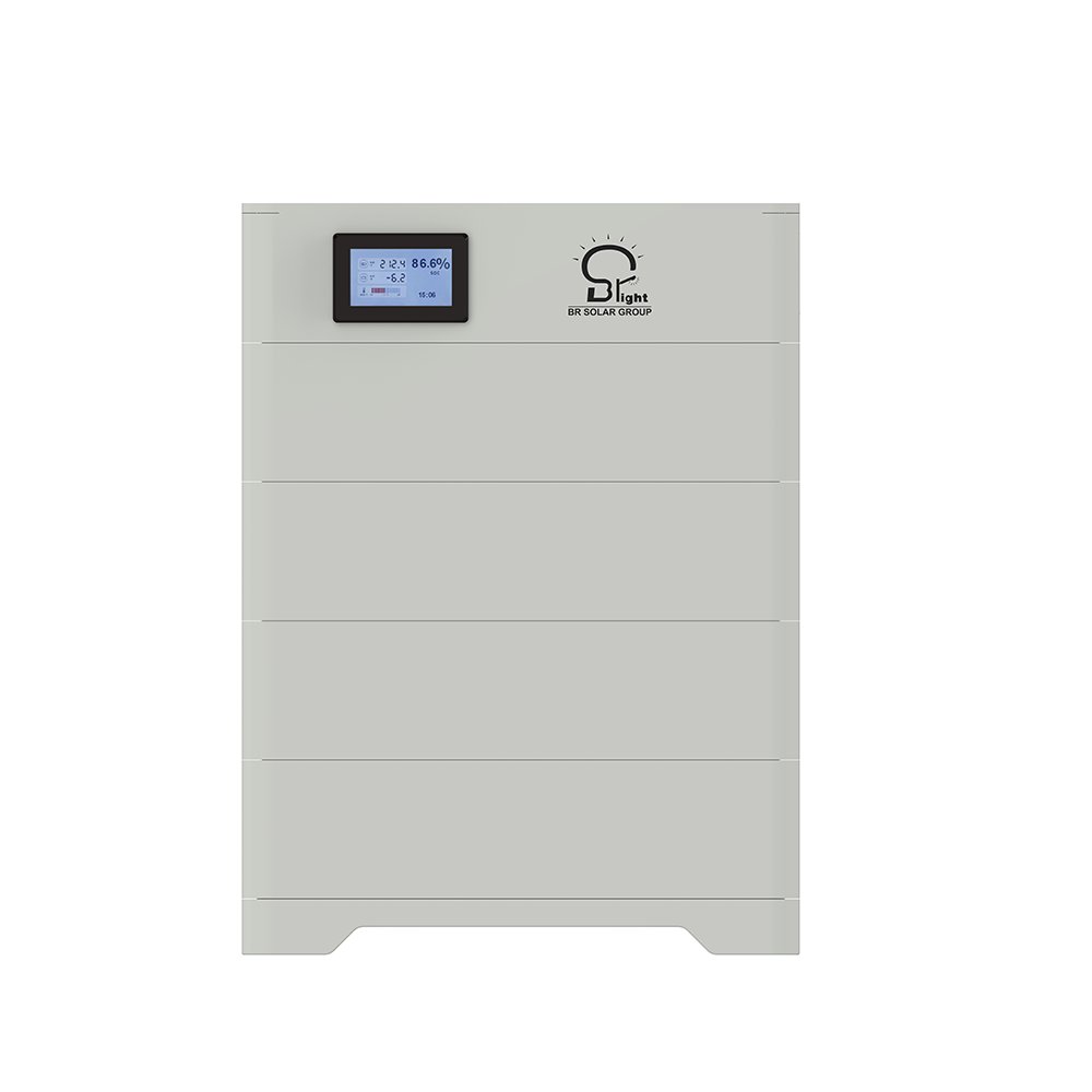 BR SOLAR stacked lithium ion battery cell 204.8V household stacked lithium battery