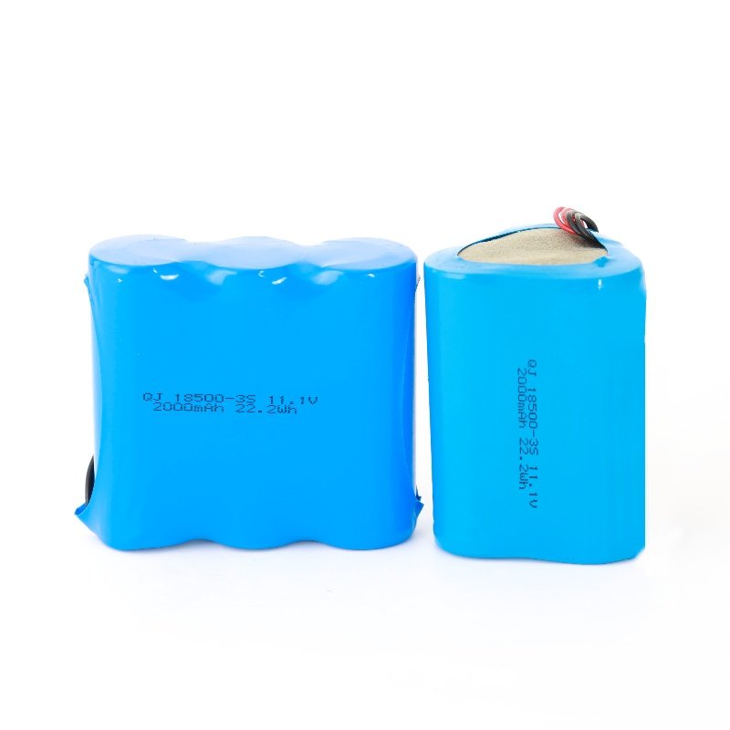 Wholesale 18500-3S 11.1V 2000mAh 22.2Wh Recycle Cyclic Rechargeable Lithium Li-Ion Batteries Battery Cells Wiring Harness Packs