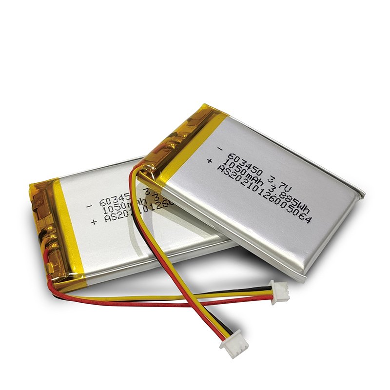 Factory directly sale LiPo battery AS603450 3.7V 1050 mAh rechargeable Battery for medical device