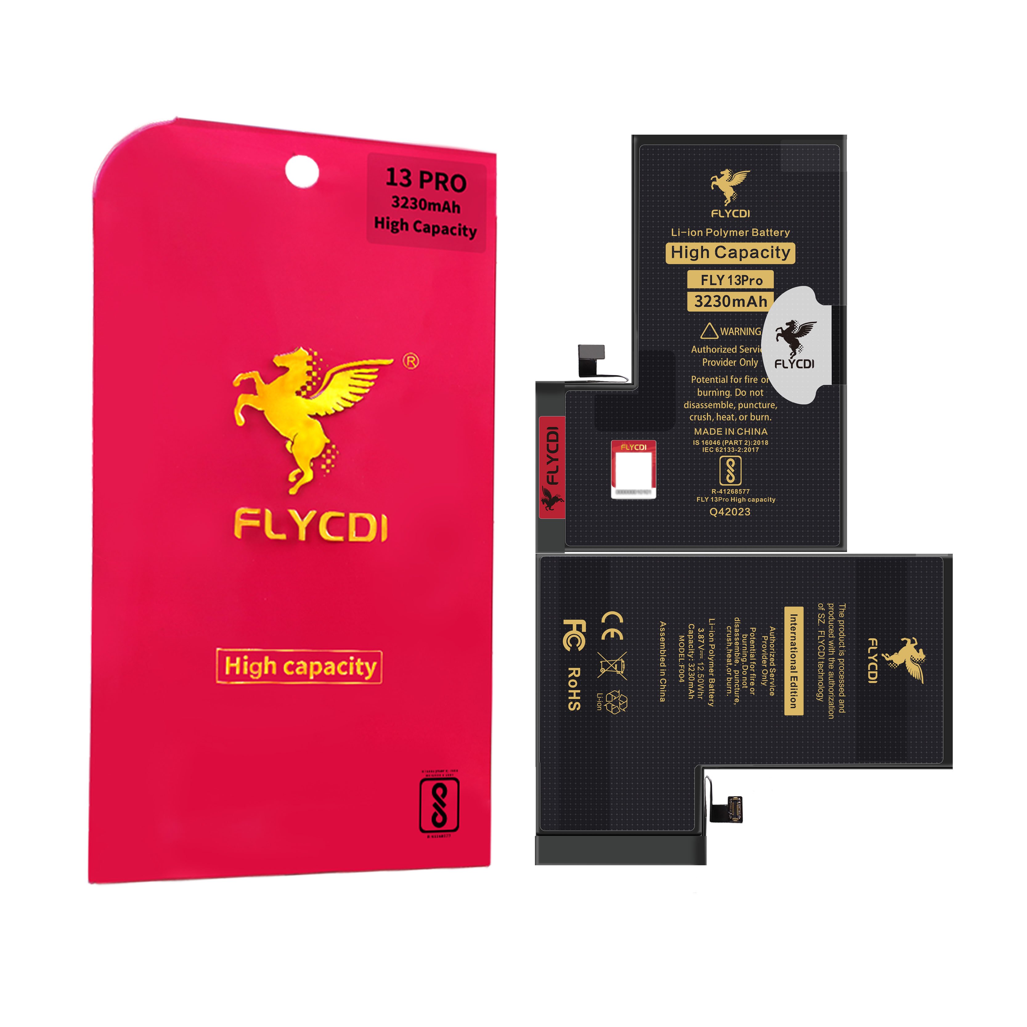 FLYCDI Factory Wholesale Mobile Phone Battery For Iphone 13 13Pro 13Pro Max 13 Mini High Capacity Digital Batteries