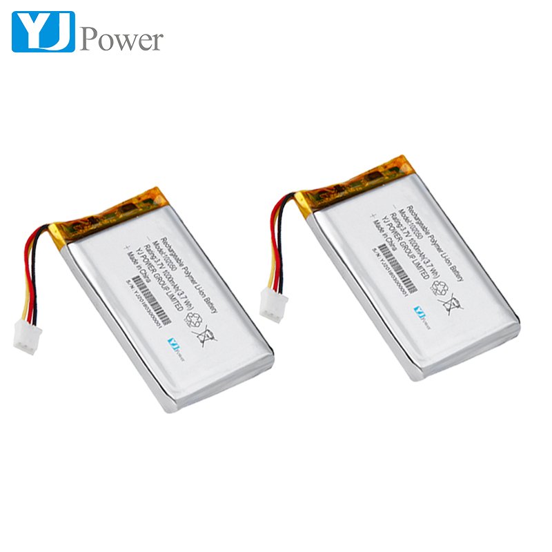 Rechargeable 3.7V 1000mah custom size YJ102050 lithium ion battery
