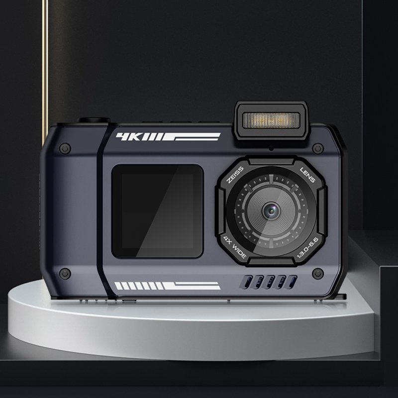 2025 New Arrival 48M Dual Screen 2500mAh Waterproof Digital Camera 65MP 4K action camera for Christmas