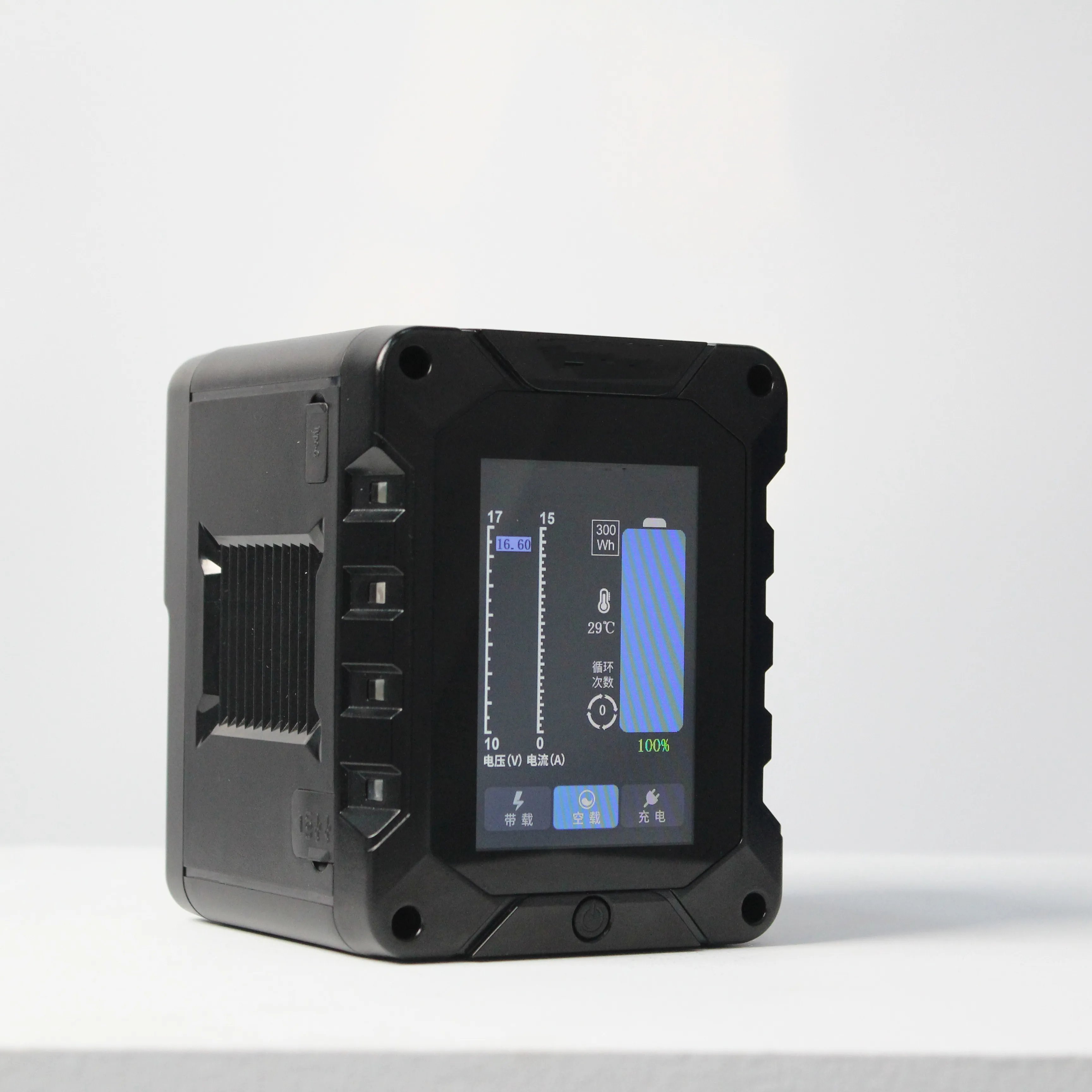 Broadcast Level 95W 6600mAh V-Mount Battery with big LCD Screen