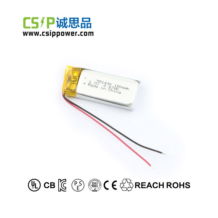 Rechargeable Lipo Battery 3.7v 551430 180mah Toys Power Tools Home Appliances Consumer Electronics Solar Energy Storage Systems