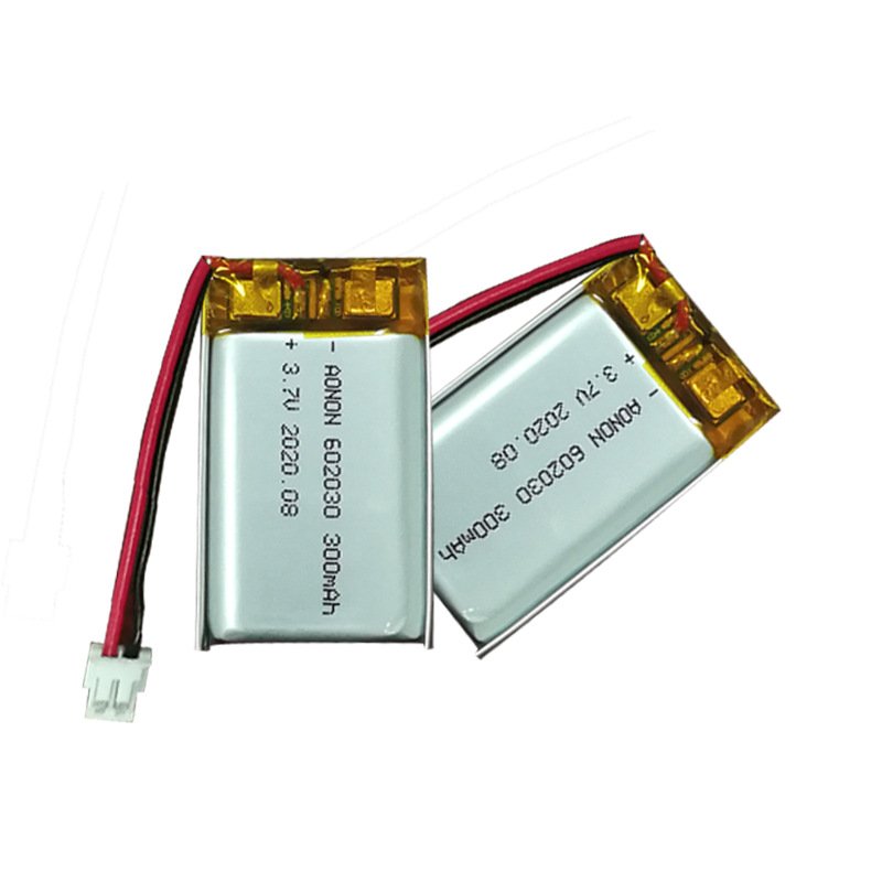 Factory wholesale 602030 3.7V 300mAh Li-Polymer Rechargeable LP602030 3.7V LiPo Battery for digital product power