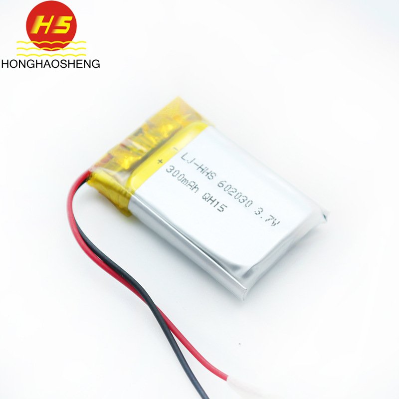 Factory wholesale 602030 3.7V 300mAh Li-Polymer Rechargeable LP602030 3.7V LiPo Battery for digital product power