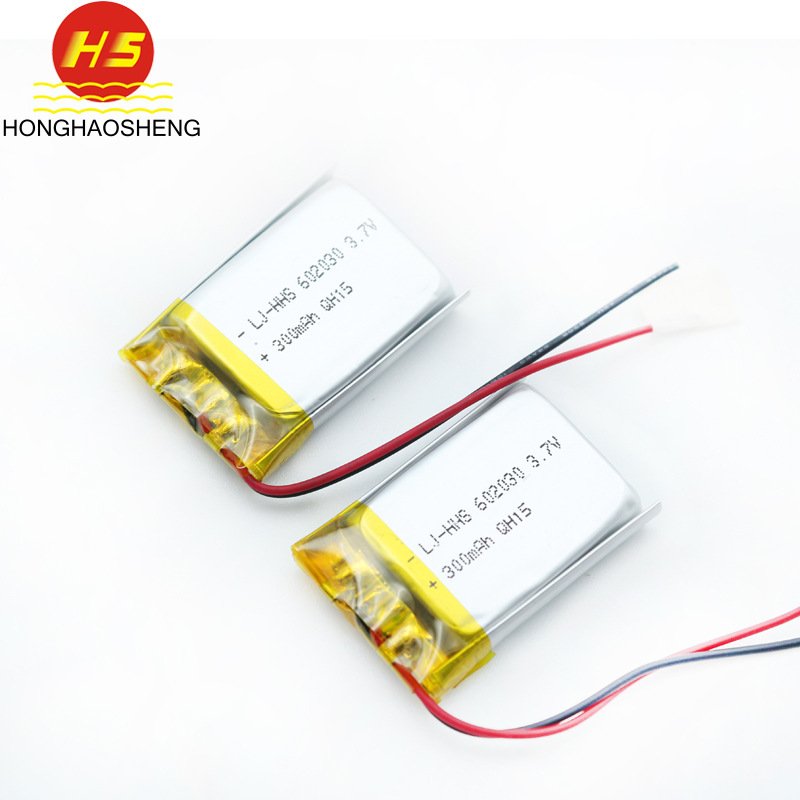 Factory wholesale 602030 3.7V 300mAh Li-Polymer Rechargeable LP602030 3.7V LiPo Battery for digital product power