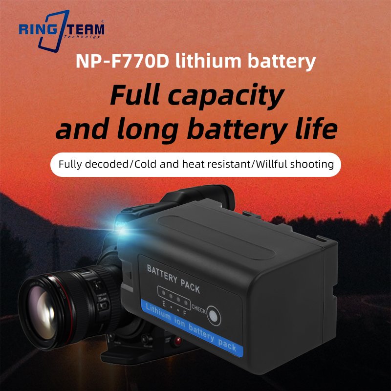 NP-F770D Camera battery rechargeable replacement battery camera FM50 FO55H QM71 QM91 VBD1 VBD2 VBD815
