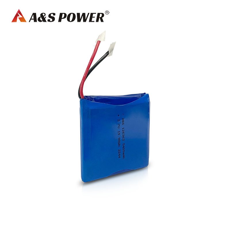 Hot Sale 126363 Pouch Cell 3.7V 5400 mAh Lithium Ion Polymer Lipo Battery with UL1642/Un38.3 Certification