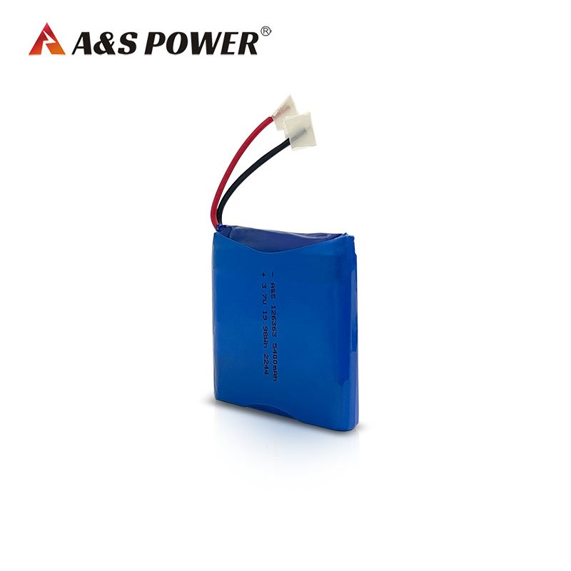 Hot Sale 126363 Pouch Cell 3.7V 5400 mAh Lithium Ion Polymer Lipo Battery with UL1642/Un38.3 Certification