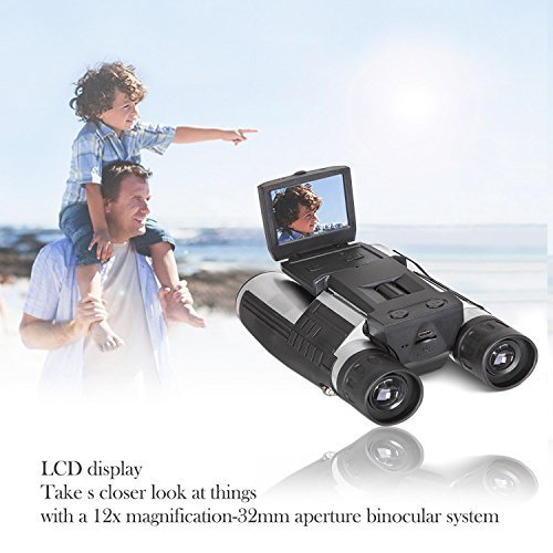 Winait FS608R 2" FHD Digital Camera Binoculars 12x32 Video Recorder Camcorder LCD Telescope For Watching,Hunting and Spying