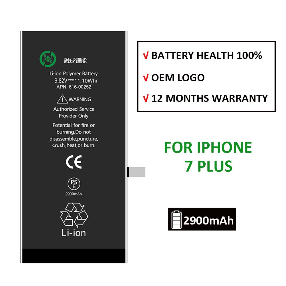 New 0 Cycle Mobile Phone 7 plus Batteries For Phone 7 plus Battery