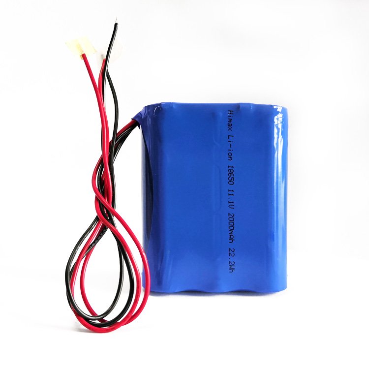 Lipo Polymer Icr18650 3.7V Li-ion Akku Pack 25c 222wh Lithium 18650 3s 11.1V 2000mAh Battery 3s1p with Bms Pcm