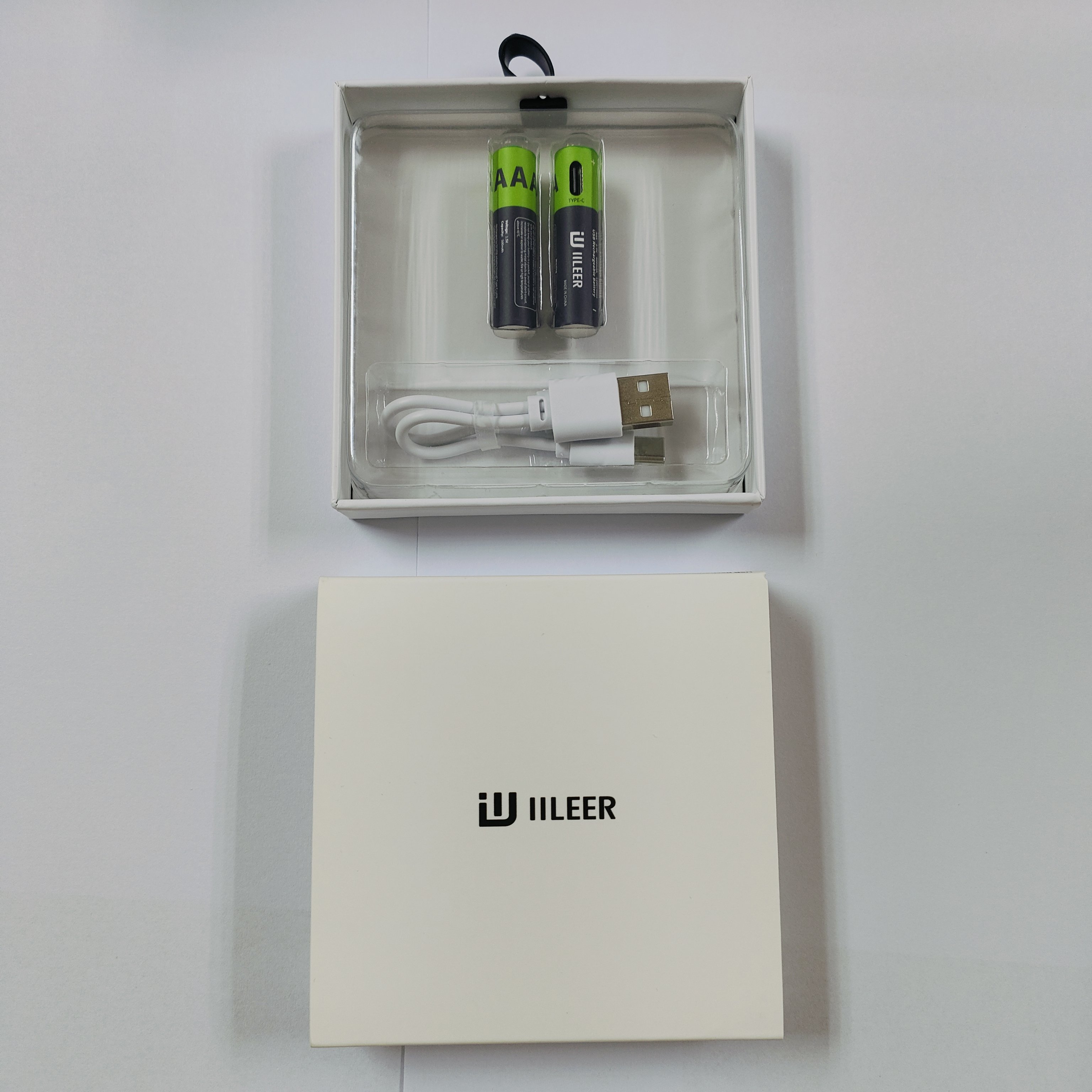 Good Product 814mWh AAA Rechargeable Lithium Battery 1.5V 500mAh 1200 Cycles High Rate Discharge Cell With Type C Charing Port