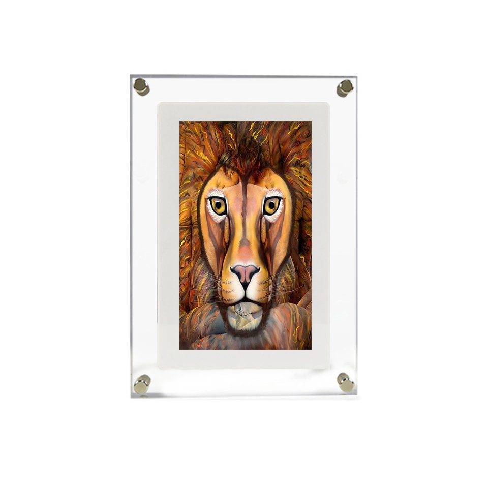 HUGVIEW 7 Inch Acrylic Digital Photo Frame Battery