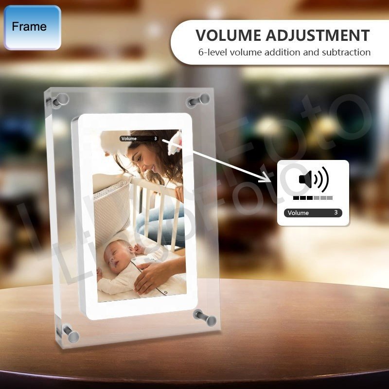 7 Inch 10.1 Inch Picture Art Acrylic Video Transparent Digital Photo Frame Display Digital Art Frame digital Photo Frame 7 inch