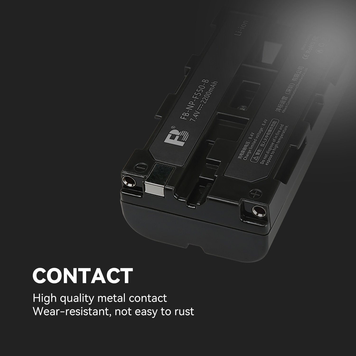 FB NP F550-B 7.2V 2200mAh Digital Camera Battery Godox JINBEI YONGNUO LED Fill-in Light Image Transmission Monitor Slide Battery