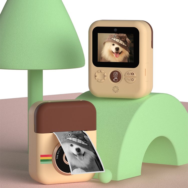 2.4 Inch Display 12MP Front and Rear HD Dual Camera Photo Instant Digital Printer Camera