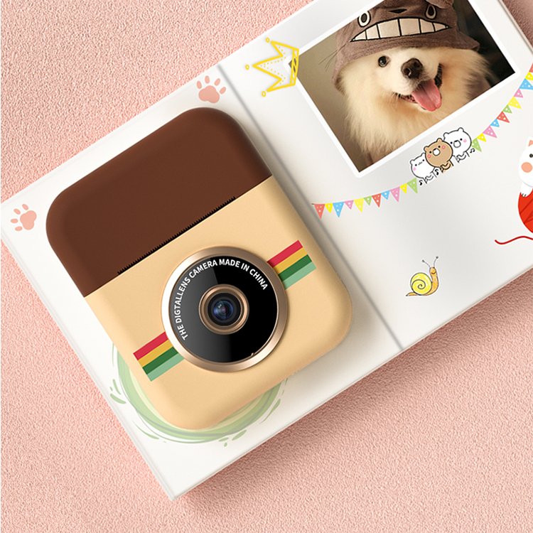 2.4 Inch Display 12MP Front and Rear HD Dual Camera Photo Instant Digital Printer Camera