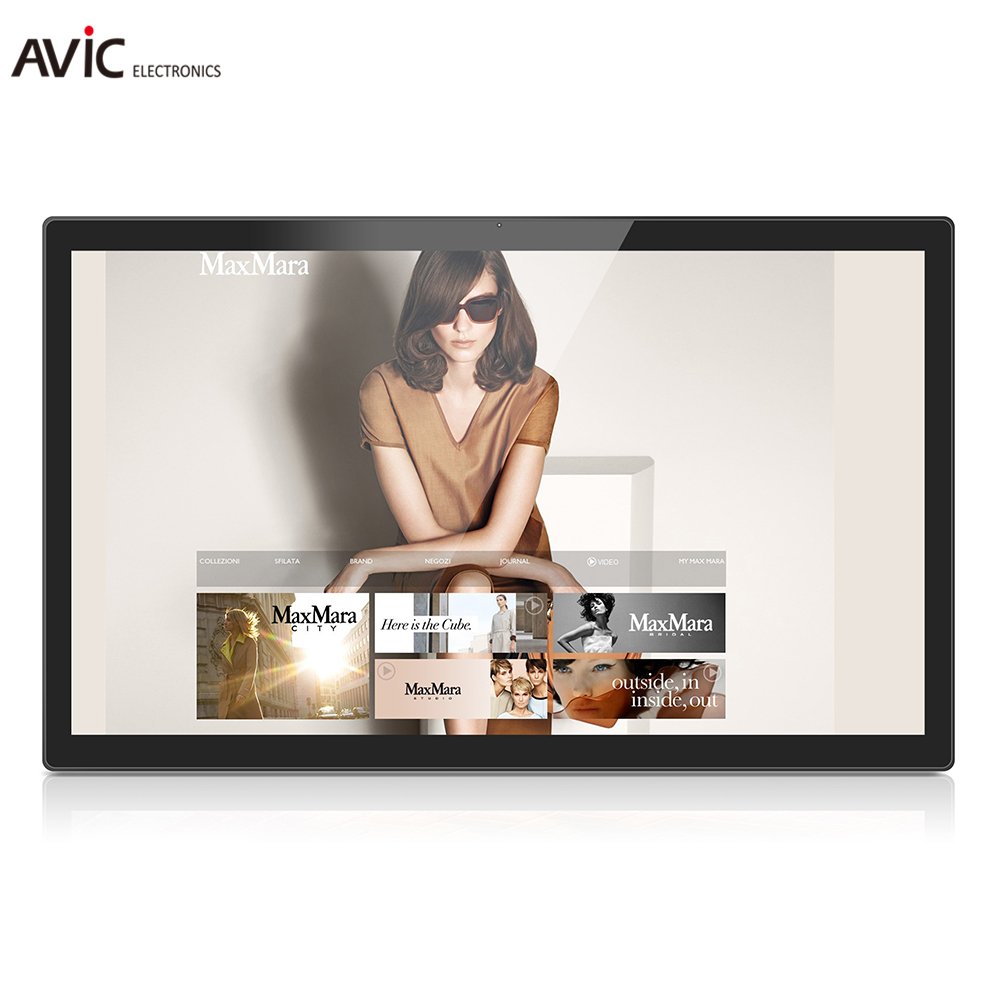 Big size 27 inch ad digital android digital photo frame with built in battery