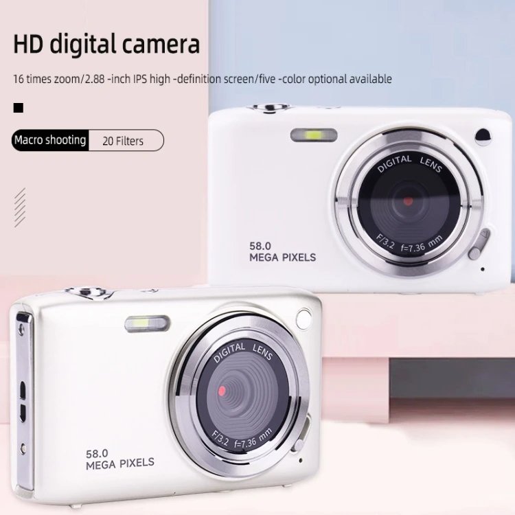 Digital Camera Vintage Style 48MP 4K Point and Shoot Camera with 18X Zoom Includes 32GB Card Perfect for Vlogging