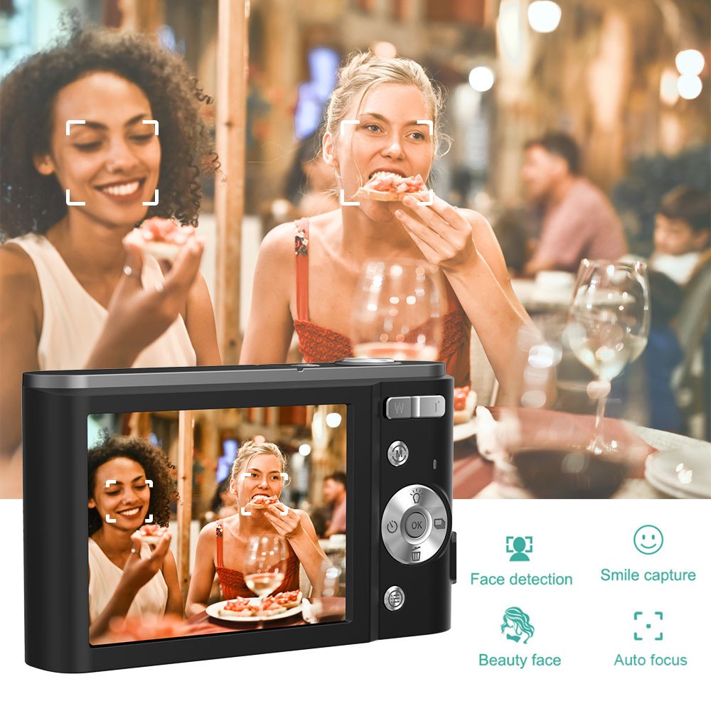 Hot sale SD card point and shoot digital camera with 2.88 inch up to 48MP interpolation