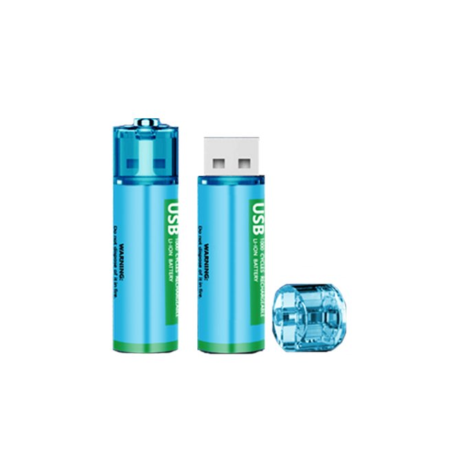 New Technology 1000mah Usb Charging Li-ion Batteries 1.5v aa Rechargeable Lithium Battery