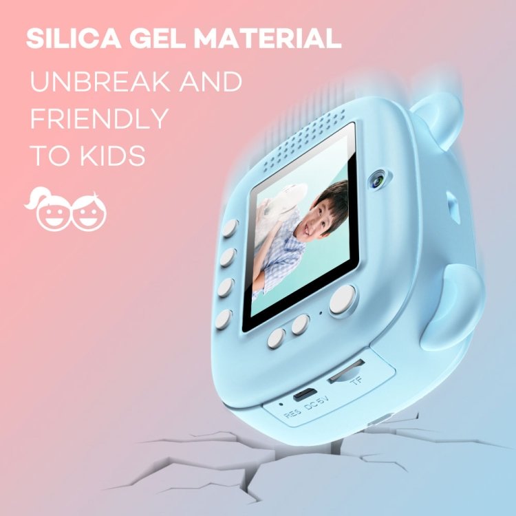 Latest Cute Kid Toy Camera Cartoon Instant Print Camera With 2.4Inch LCD Girl Camera