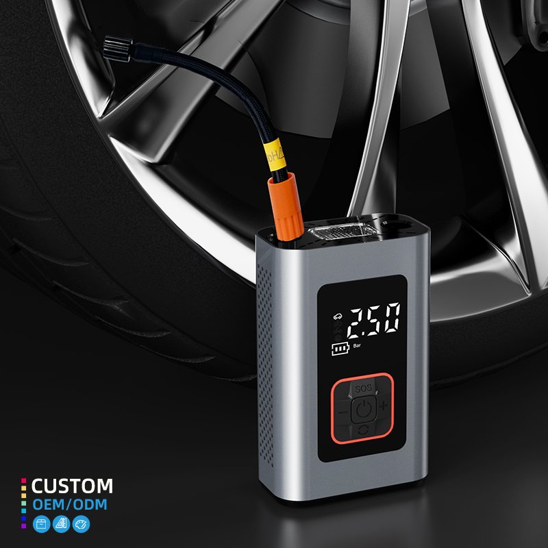 High Pressure Pump Bicycle Pump Portable Air Ball Tire Tyre Inflator for Electric Bike Motorcycle Car