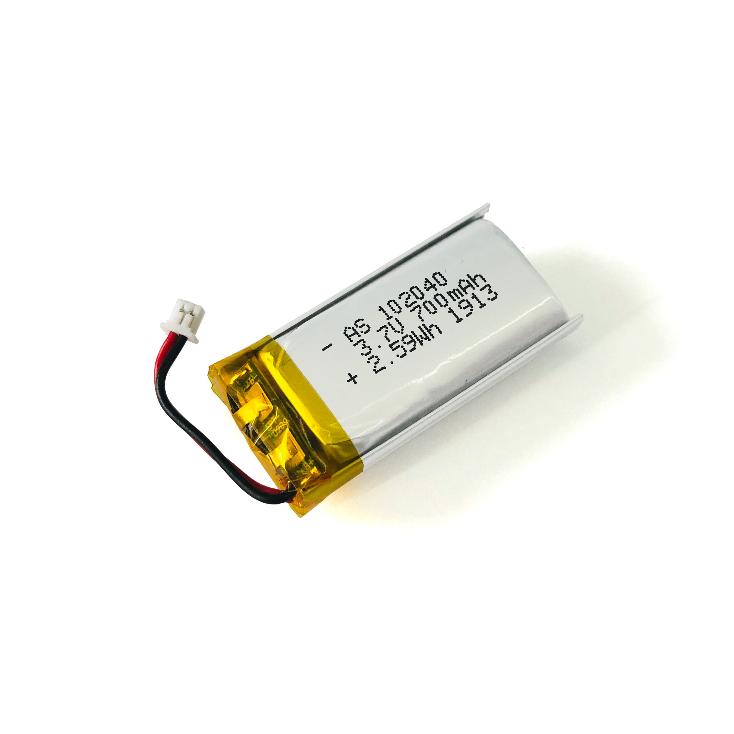 Factory Supply 3.7V 700mAh 102040 Rechargeable Lipo Battery with UL1642 and CE for Consumer Electronics