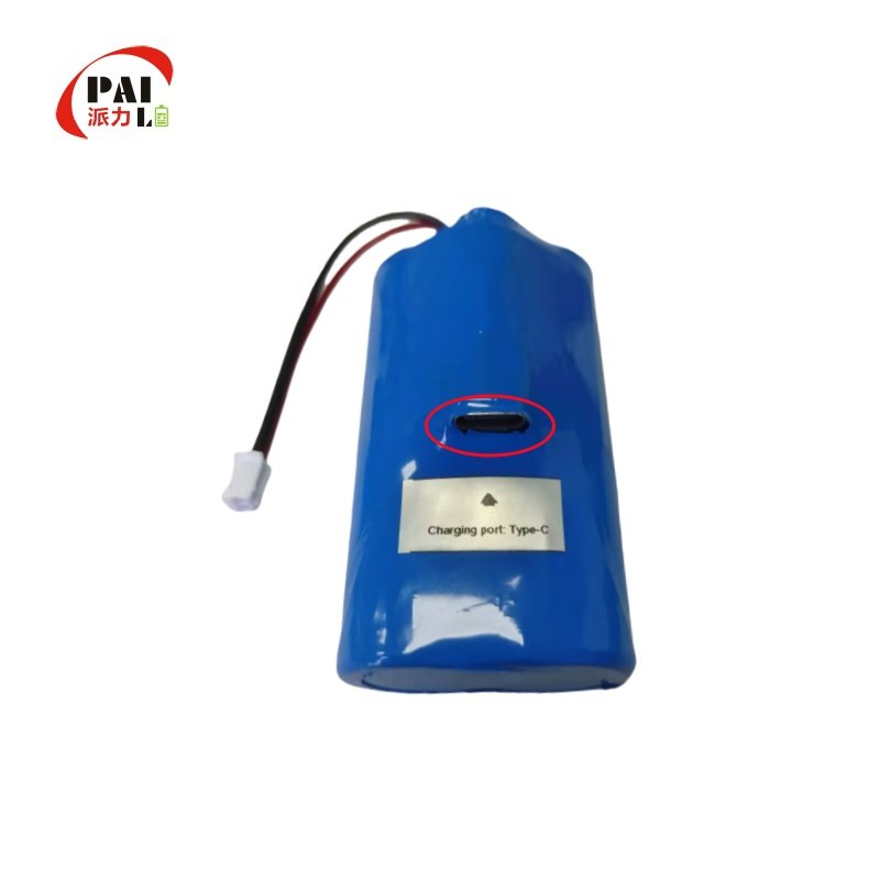 Lithium-ion Battery Pack with 5V Type-c Charging Port Suitable for Digital Toys Portable Electronic Flashlight 18650 7.2V 3.5AH