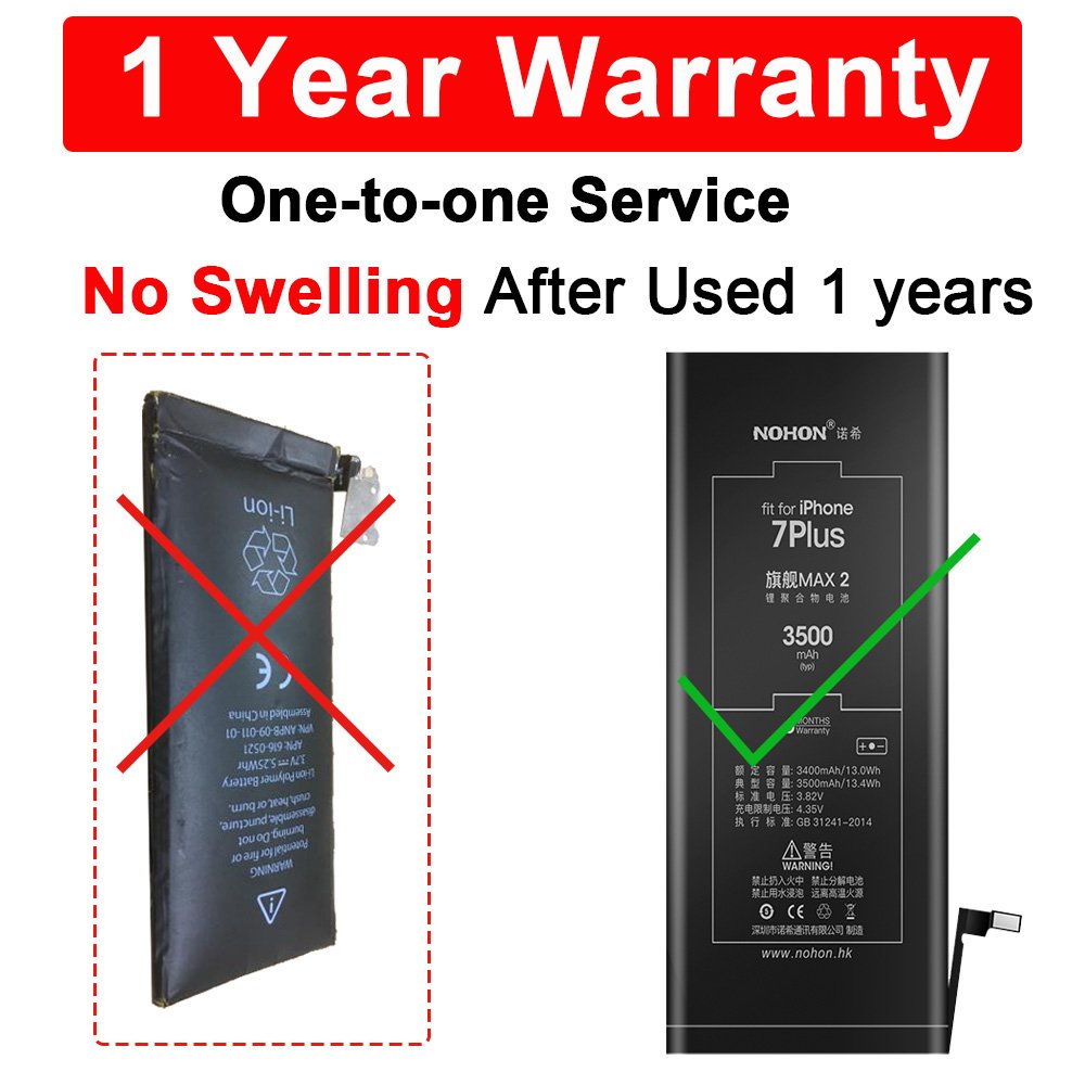 High capacity lithium ion 3500mAh cell phone digital batteries mobile phone batterie t pour 7 plus battery for iPhone 7 plus
