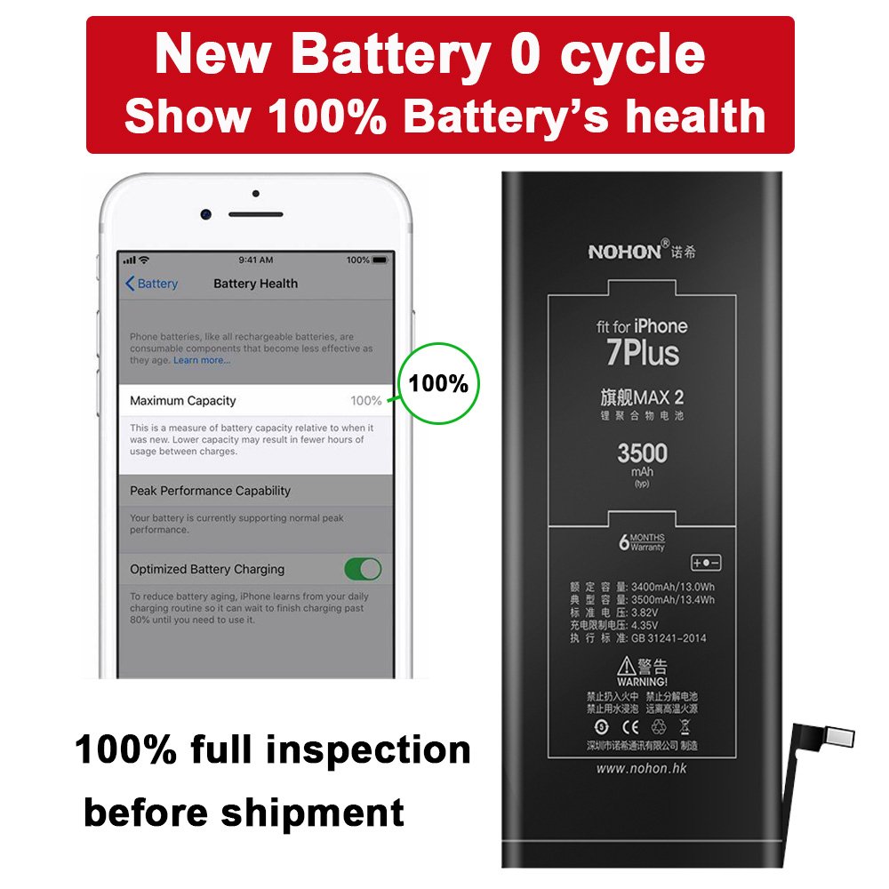 High capacity lithium ion 3500mAh cell phone digital batteries mobile phone batterie t pour 7 plus battery for iPhone 7 plus