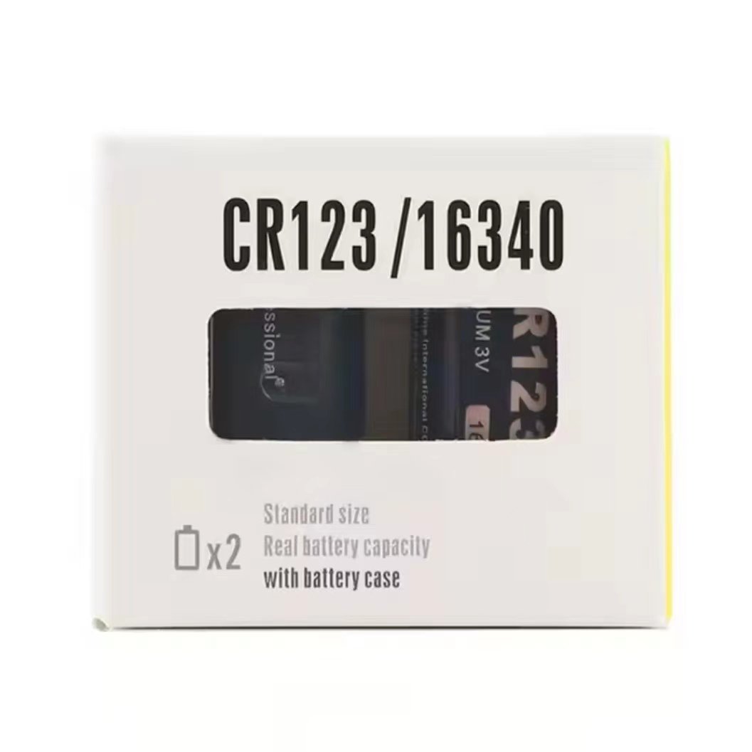 Lightjoy CR123A 3V Primary Lithium Battery 1600mAh 3.0V non-rechargeable CR123 CR17345 K123A VL123A battery