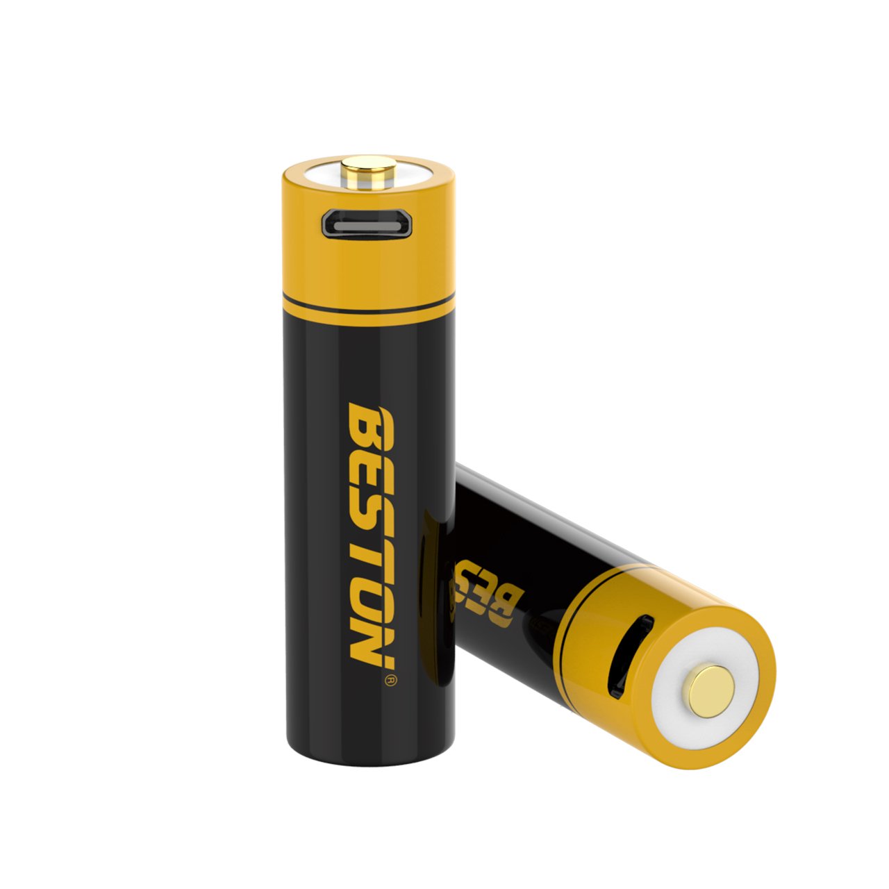 BESTON Factory Price 2pcs 1.5V Rechargeable long life AA battery Micro USB Li-ion 3500mWh battery for Keyboard 1500 Cycle Times