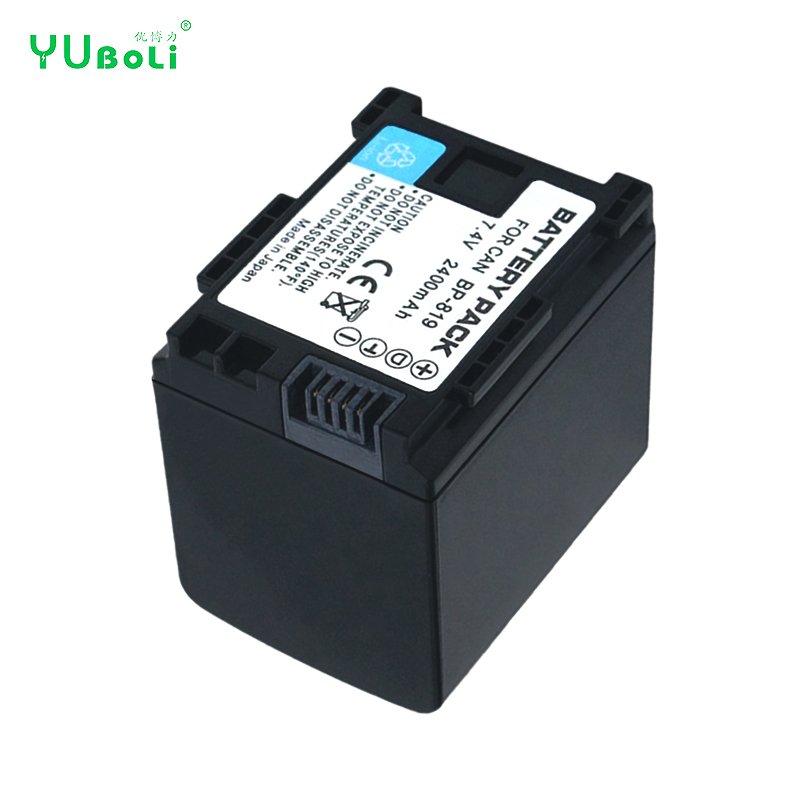 2400mAh High Quality Digital Camera Battery BP-819 For Canon VIXIA HF Series Camcorders