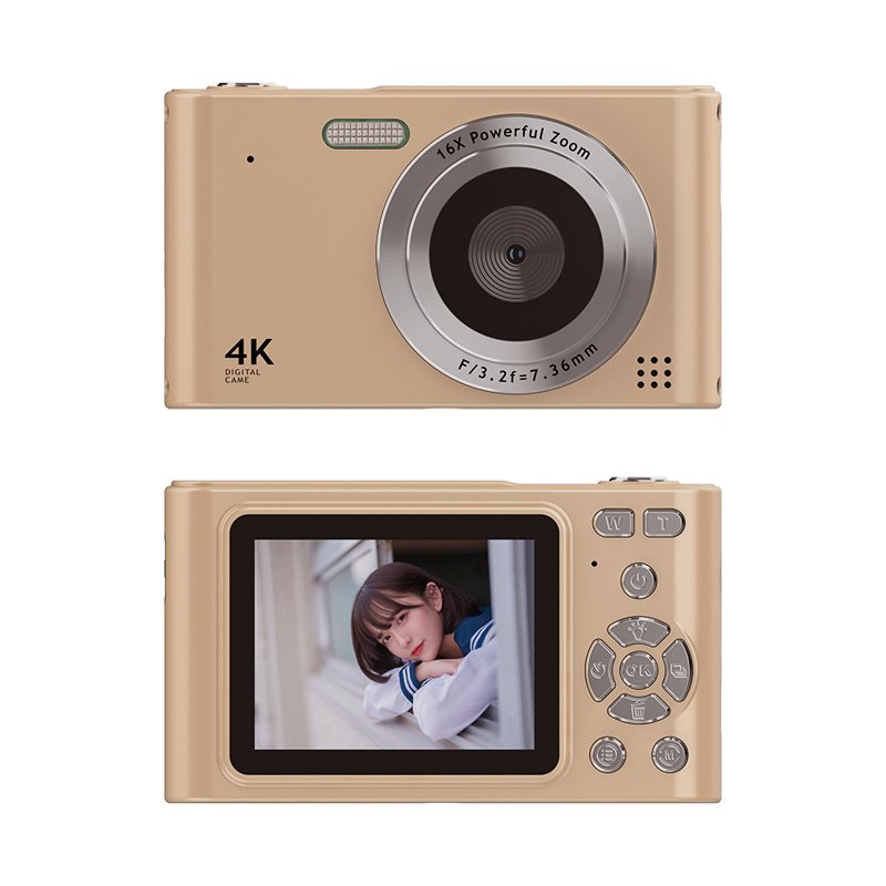2024 new 2.4 inch mini SLR Student Digital Camera 16X Zoom 4K 48 Mega Pixels Mini HD CCD CMOS Camera