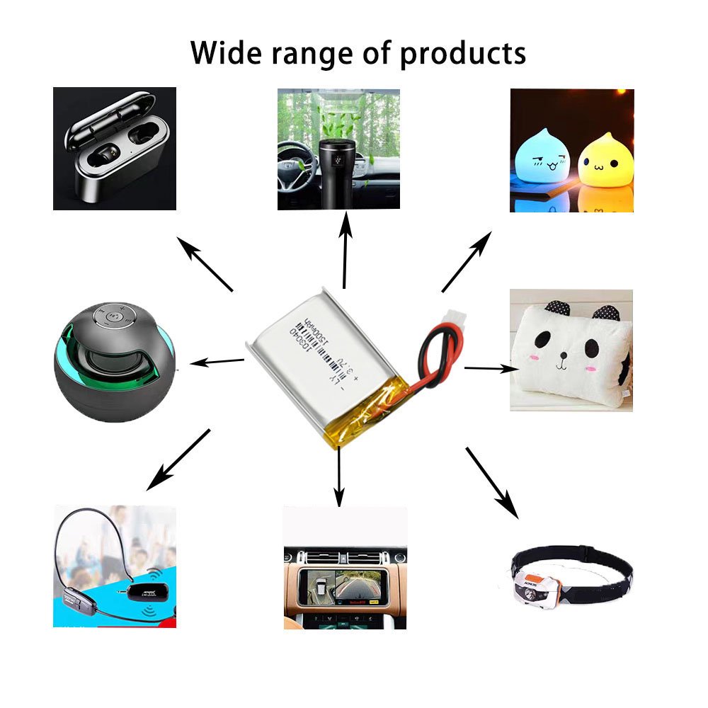 1s Pin Lipo Battery Rechargeable 3.7V 362018 103040 Li Polymer Battery Cell For MP3 Drone Custom Lithium Ion Battery Manufacture
