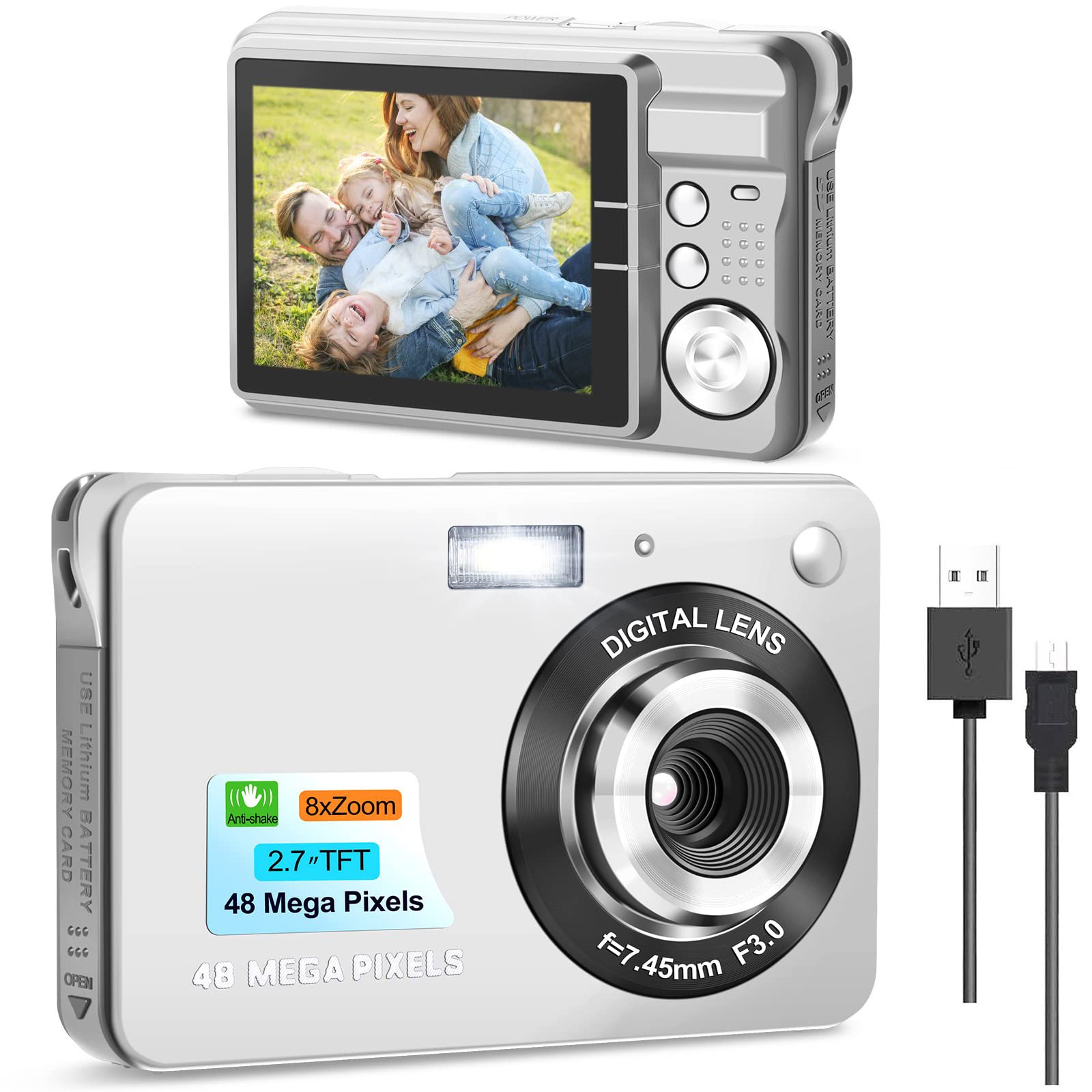 Digital Photo Camera 2.7K CMOS High-definition Digital Dslr Photography Mirrorless Camera Digital Video Camera for Vlog