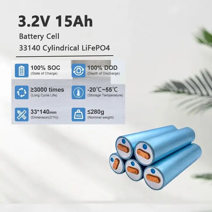 CNNTNY 33140 3.2V 15Ah LiFePO4 Lithium Ion Battery Lifepo4 battery For Solar Energy System