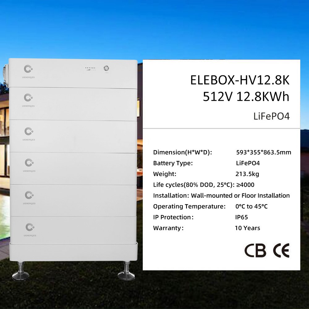 Uienergies Smart Bms 50Ah 48V Lifepo4 Battery Stackable Lithium Battery 15Kwh 20Kwh 25Kwh Household High Voltage Solar Battery
