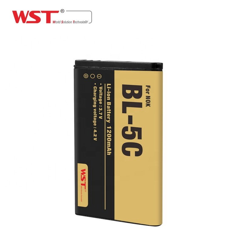 WST phone battery 1200 mah digital mobile charging batteries bl 5c battery for nokia