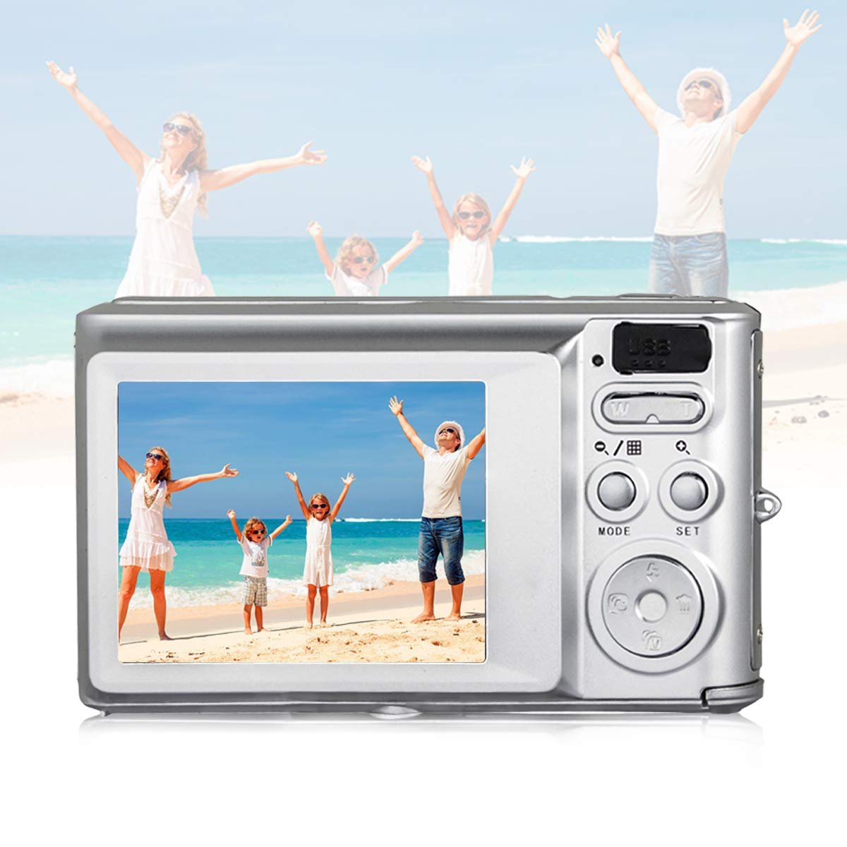 Cheap Digital Photo Camera OEM 2.4 Inch Professional Compact Camera With Smile Catch